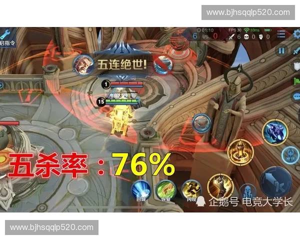 光辉女郎超神五杀精彩瞬间全纪录 逆风翻盘带领队友走向胜利